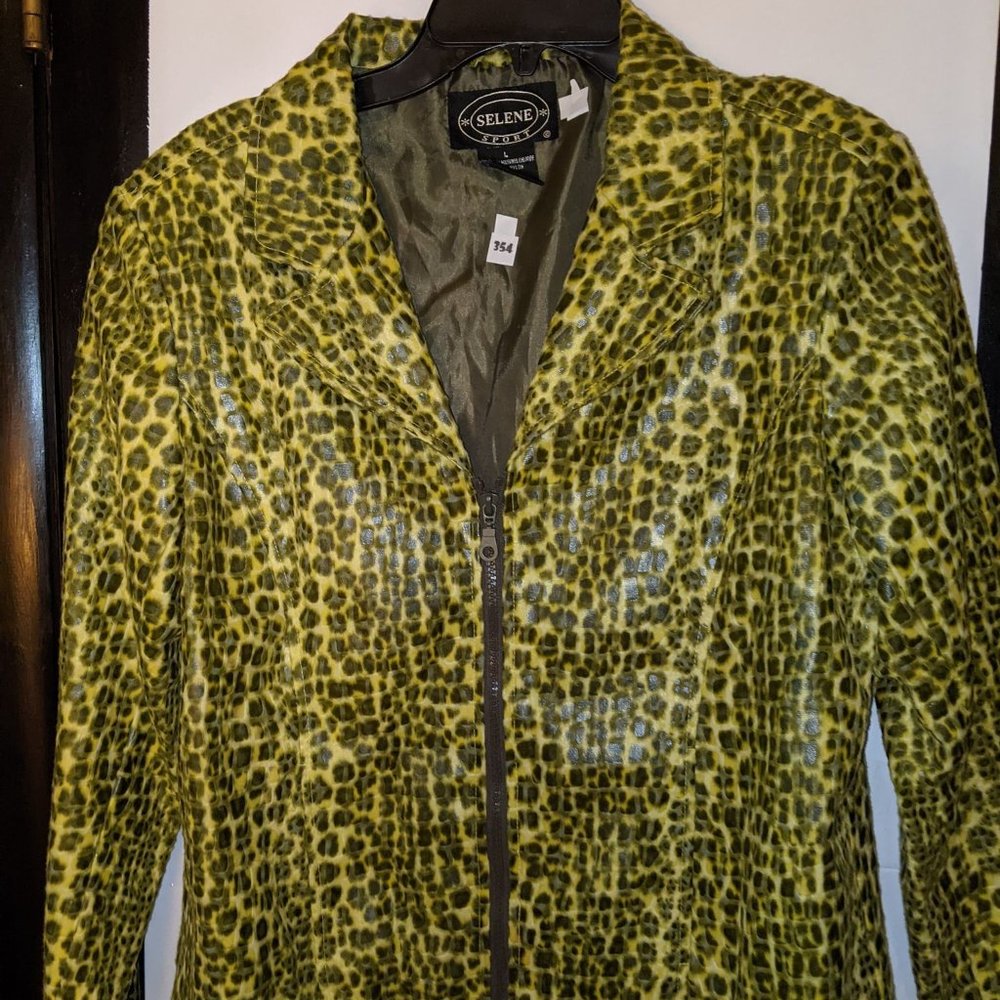 selene animal print jacket